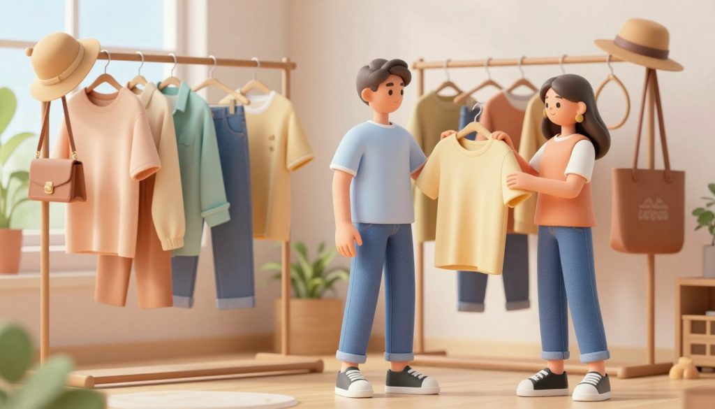 Curating casual everyday looks for digital characters
